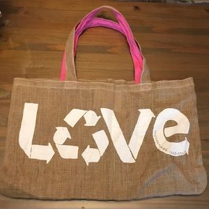 🔴 3/$10 NWOT American Eagle burlap tote